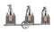 Innovations Lighting Small Bell 3-100 watt 28 inch Polished Chrome Smoked glass   180 Degree Adjustable Swivels 5153WPCG53