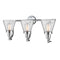 Innovations Lighting Small Cone 3 Light Bath Vanity Light Part Of The Franklin Restoration Collection 515-3W-PC-G62-LED