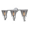 Innovations Lighting Small Cone 3 Light Bath Vanity Light Part Of The Franklin Restoration Collection 515-3W-PC-G63-LED