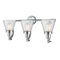 Innovations Lighting Small Cone 3 Light Bath Vanity Light Part Of The Franklin Restoration Collection 515-3W-PC-G64-LED