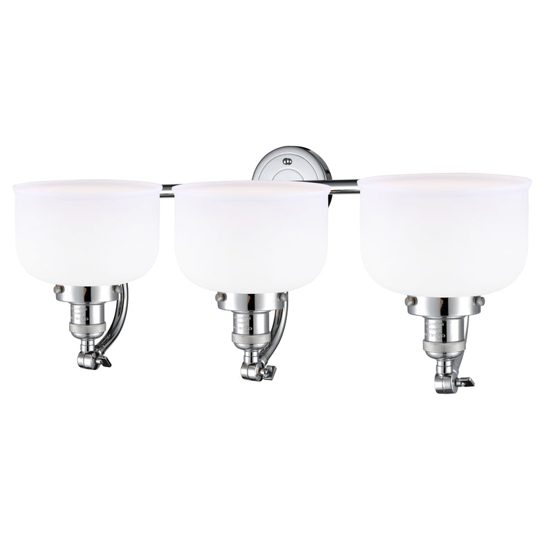 Innovations Lighting Large Bell 3 Light Bath Vanity Light Part Of The Franklin Restoration Collection 515-3W-PC-G71-LED