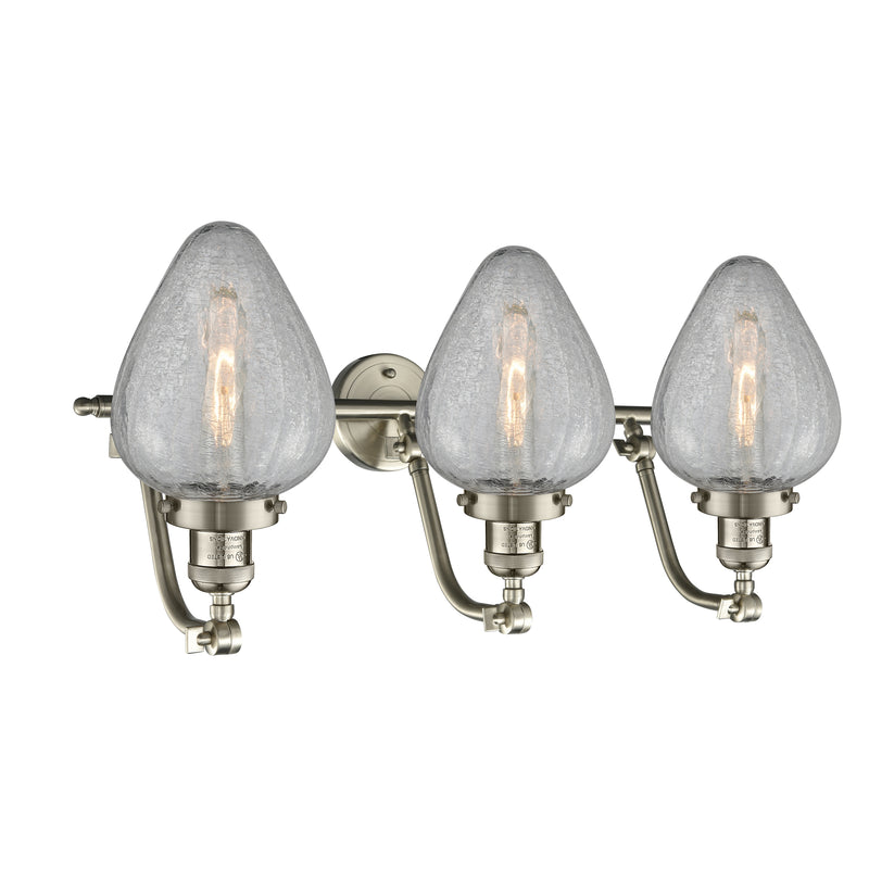 Innovations Lighting Geneseo 3 Light Bath Vanity Light Part Of The Franklin Restoration Collection 515-3W-SN-G165-LED