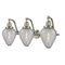 Geneseo Bath Vanity Light shown in the Brushed Satin Nickel finish with a Clear Crackled shade