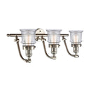 Innovations Lighting Small Canton 3 Light Bath Vanity Light Part Of The Franklin Restoration Collection 515-3W-SN-G182S-LED