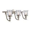Innovations Lighting Small Canton 3 Light Bath Vanity Light Part Of The Franklin Restoration Collection 515-3W-SN-G184S
