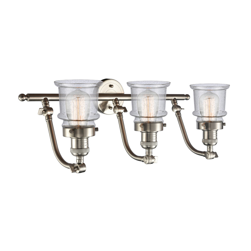 Innovations Lighting Small Canton 3 Light Bath Vanity Light Part Of The Franklin Restoration Collection 515-3W-SN-G184S