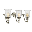 Innovations Lighting Canton 3 Light Bath Vanity Light Part Of The Franklin Restoration Collection 515-3W-SN-G184