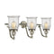 Innovations Lighting Canton 3 Light Bath Vanity Light Part Of The Franklin Restoration Collection 515-3W-SN-G184-LED
