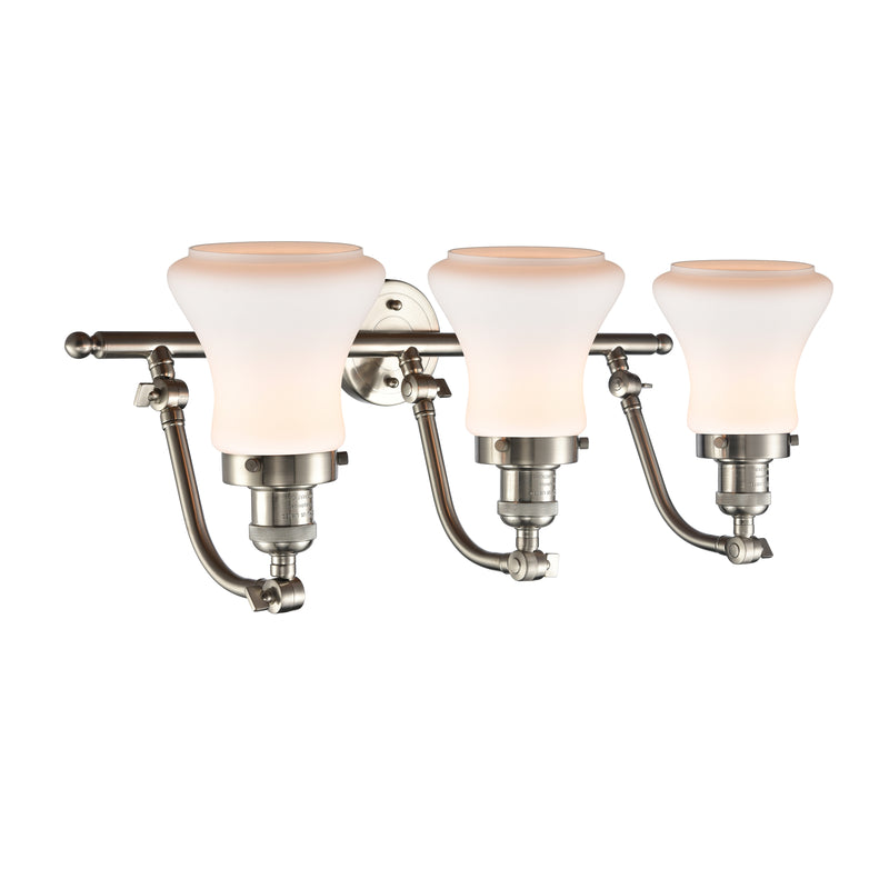Innovations Lighting Bellmont 3 Light Bath Vanity Light Part Of The Franklin Restoration Collection 515-3W-SN-G191