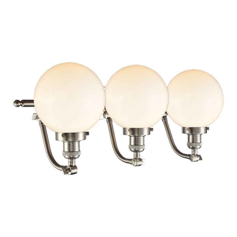 Innovations Lighting Beacon 3 Light 28" Bath Vanity Light 515-3W-SN-G201-8-LED
