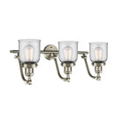 Innovations Lighting Small Bell 3 Light Bath Vanity Light Part Of The Franklin Restoration Collection 515-3W-SN-G52-LED