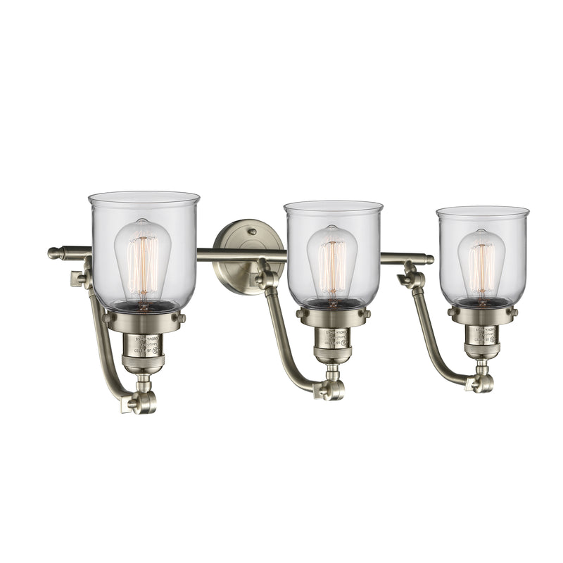 Innovations Lighting Small Bell 3 Light Bath Vanity Light Part Of The Franklin Restoration Collection 515-3W-SN-G52-LED