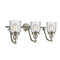 Innovations Lighting Small Bell 3 Light Bath Vanity Light Part Of The Franklin Restoration Collection 515-3W-SN-G54-LED
