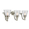 Innovations Lighting Small Cone 3 Light Bath Vanity Light Part Of The Franklin Restoration Collection 515-3W-SN-G62