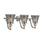 Innovations Lighting Small Cone 3 Light Bath Vanity Light Part Of The Franklin Restoration Collection 515-3W-SN-G63