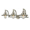 Railroad Bath Vanity Light shown in the Brushed Satin Nickel finish with a Brushed Satin Nickel shade