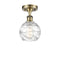 Innovations Lighting Deco Swirl 1 Light 6" Semi-Flush Mount 516-1C-AB-G1213-6