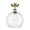 Innovations Lighting Athens 1 Light 10" Semi-Flush Mount 516-1C-AB-G122-10