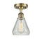 Innovations Lighting Conesus 1 Light Semi-Flush Mount Part Of The Ballston Collection 516-1C-AB-G275