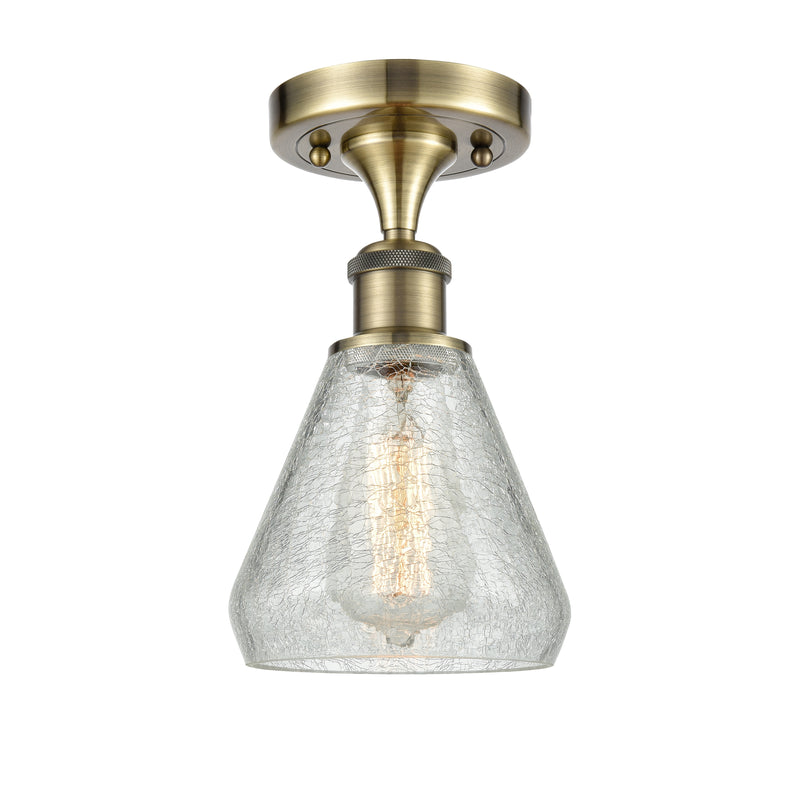 Innovations Lighting Conesus 1 Light Semi-Flush Mount Part Of The Ballston Collection 516-1C-AB-G275