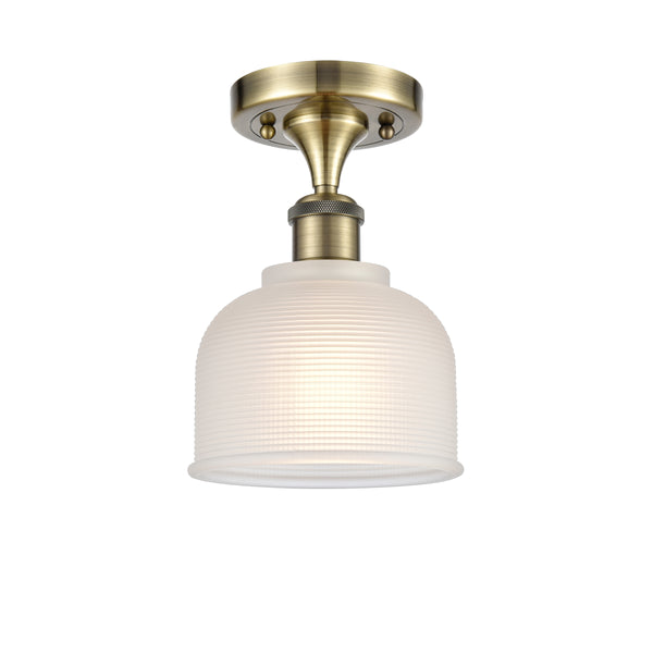 Innovations Lighting Dayton 1 Light Semi-Flush Mount Part Of The Ballston Collection 516-1C-AB-G411