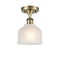 Innovations Lighting Dayton 1 Light Semi-Flush Mount Part Of The Ballston Collection 516-1C-AB-G411