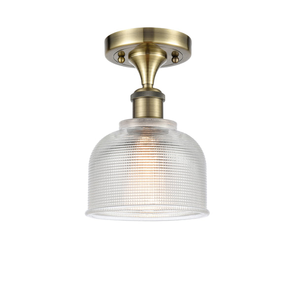 Innovations Lighting Dayton 1 Light Semi-Flush Mount Part Of The Ballston Collection 516-1C-AB-G412