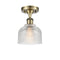 Innovations Lighting Dayton 1 Light Semi-Flush Mount Part Of The Ballston Collection 516-1C-AB-G412