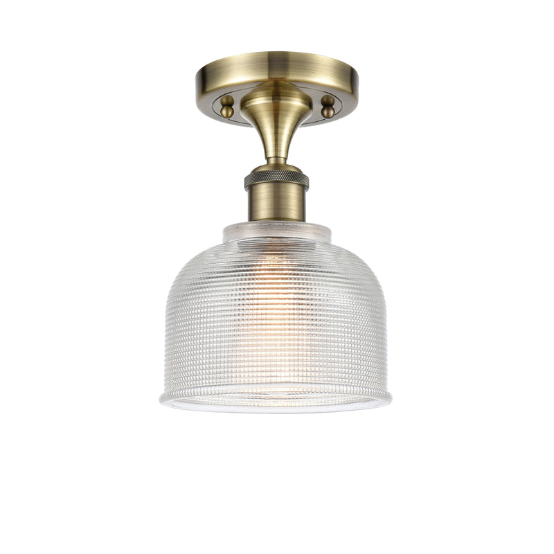 Innovations Lighting Dayton 1 Light Semi-Flush Mount Part Of The Ballston Collection 516-1C-AB-G412
