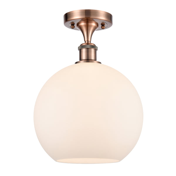 Innovations Lighting Athens 1 Light 10" Semi-Flush Mount 516-1C-AC-G121-10