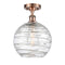 Innovations Lighting Deco Swirl 1 Light 10" Semi-Flush Mount 516-1C-AC-G1213-10