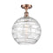 Innovations Lighting Deco Swirl 1 Light 12" Semi-Flush Mount 516-1C-AC-G1213-12