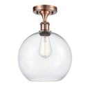 Innovations Lighting Athens 1 Light 10" Semi-Flush Mount 516-1C-AC-G122-10