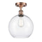 Innovations Lighting Athens 1 Light 10" Semi-Flush Mount 516-1C-AC-G122-10