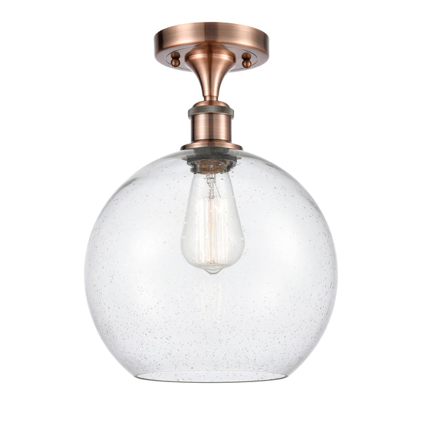 Innovations Lighting Athens 1 Light 10" Semi-Flush Mount 516-1C-AC-G124-10