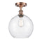 Innovations Lighting Athens 1 Light 10" Semi-Flush Mount 516-1C-AC-G124-10