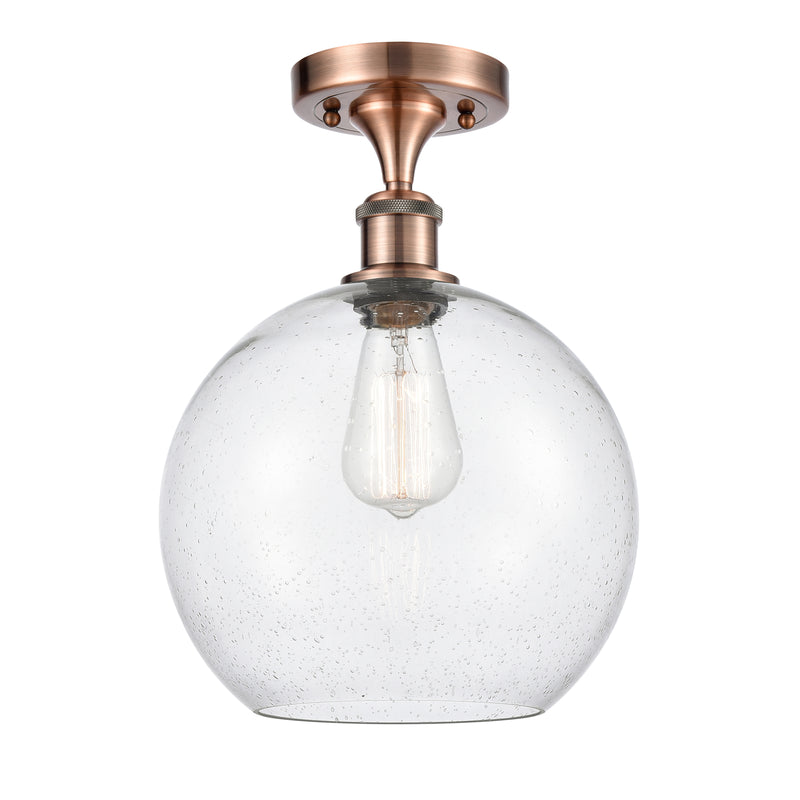 Innovations Lighting Athens 1 Light 10" Semi-Flush Mount 516-1C-AC-G124-10