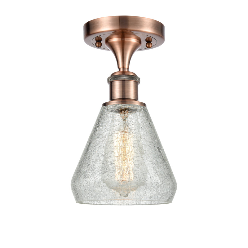 Innovations Lighting Conesus 1 Light Semi-Flush Mount Part Of The Ballston Collection 516-1C-AC-G275