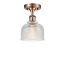Innovations Lighting Dayton 1 Light Semi-Flush Mount Part Of The Ballston Collection 516-1C-AC-G412