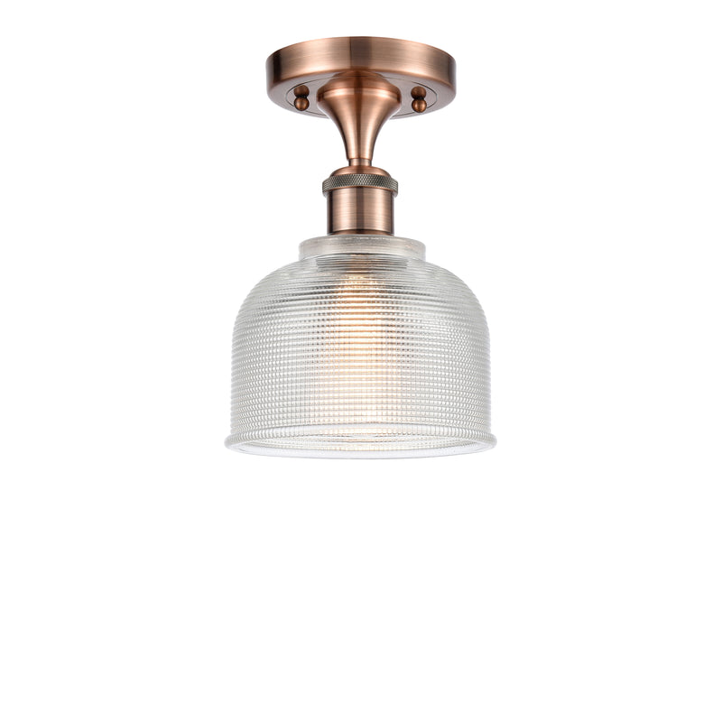 Innovations Lighting Dayton 1 Light Semi-Flush Mount Part Of The Ballston Collection 516-1C-AC-G412