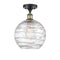 Innovations Lighting Deco Swirl 1 Light 10" Semi-Flush Mount 516-1C-BAB-G1213-10