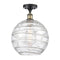 Innovations Lighting Deco Swirl 1 Light 12" Semi-Flush Mount 516-1C-BAB-G1213-12