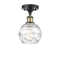 Innovations Lighting Deco Swirl 1 Light 6" Semi-Flush Mount 516-1C-BAB-G1213-6