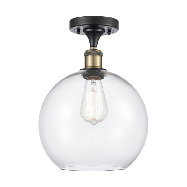 Innovations Lighting Athens 1 Light 10" Semi-Flush Mount 516-1C-BAB-G122-10
