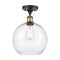 Innovations Lighting Athens 1 Light 10" Semi-Flush Mount 516-1C-BAB-G122-10