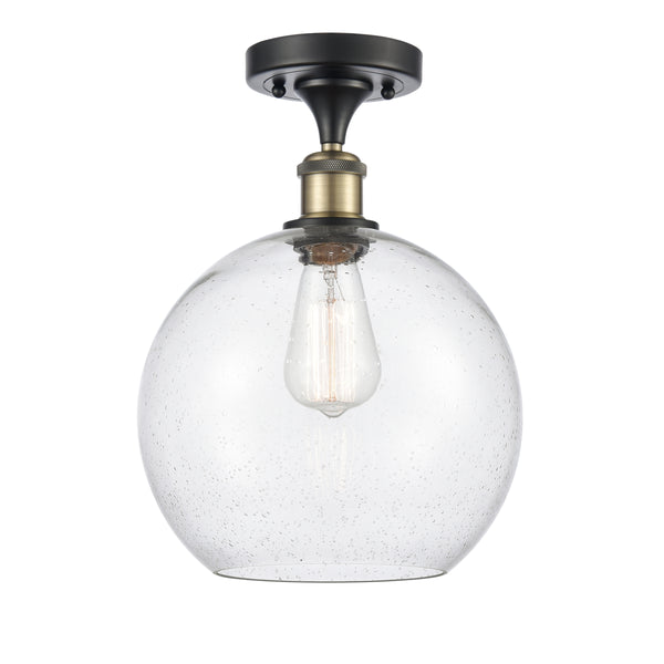 Innovations Lighting Athens 1 Light 10" Semi-Flush Mount 516-1C-BAB-G124-10