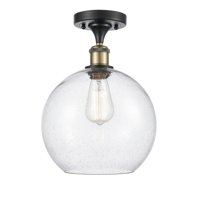 Innovations Lighting Athens 1 Light 10" Semi-Flush Mount 516-1C-BAB-G124-10
