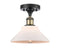 Innovations Lighting Orwell 1 Light Semi-Flush Mount Part Of The Ballston Collection 516-1C-BAB-G131