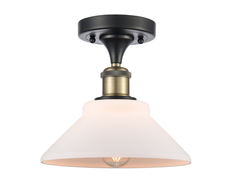 Innovations Lighting Orwell 1 Light Semi-Flush Mount Part Of The Ballston Collection 516-1C-BAB-G131-LED