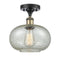 Innovations Lighting Gorham 1 Light Semi-Flush Mount Part Of The Ballston Collection 516-1C-BAB-G249-LED